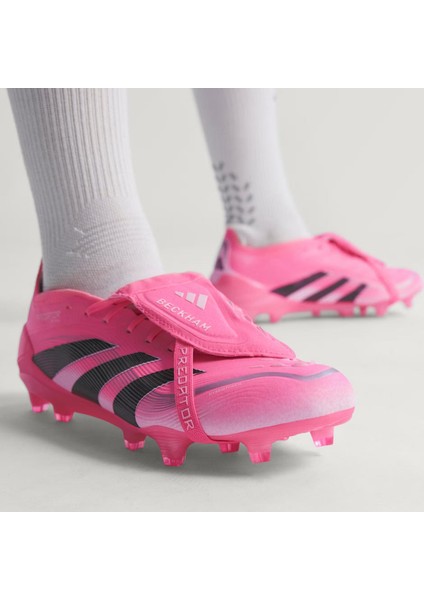 Predator Elite Fold Over Tongue Erkek Pembe Çim Saha Kramponu.- indirimleri