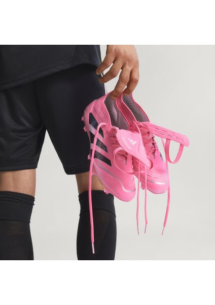 Predator Elite Fold Over Tongue Erkek Pembe Çim Saha Kramponu.-