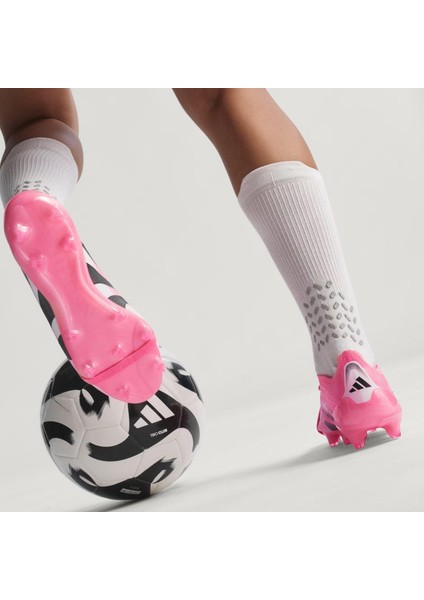 Predator Elite Fold Over Tongue Erkek Pembe Çim Saha Kramponu.-