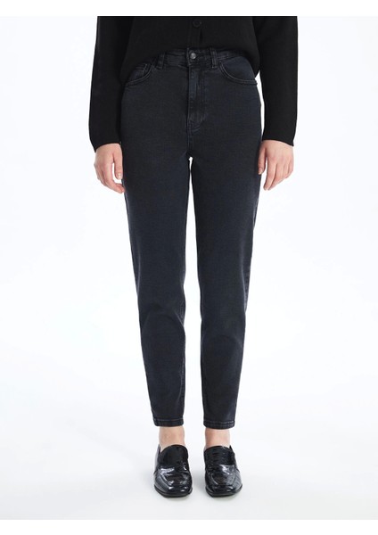 Lcw Jeans Siyah Mom Fit Kadın Jean Pantolon fiyatları