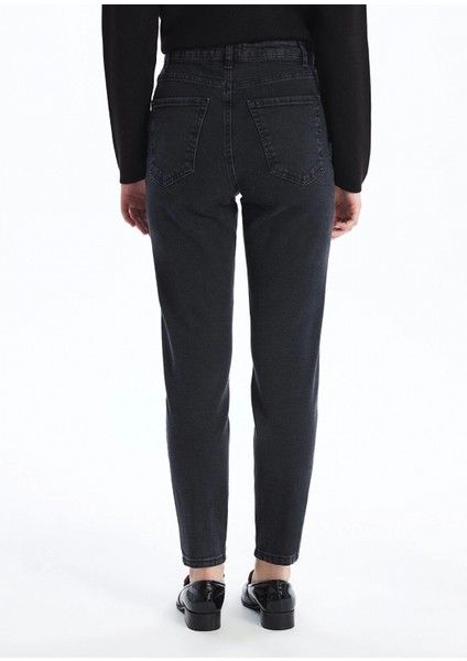 Lcw Jeans Siyah Mom Fit Kadın Jean Pantolon fırsatları