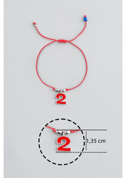 2 Sayısı Ikonlu 18 Ayar Beyaz Altın Kaplama Ayarlanabilir Gümüş Ipli Bileklik modelleri