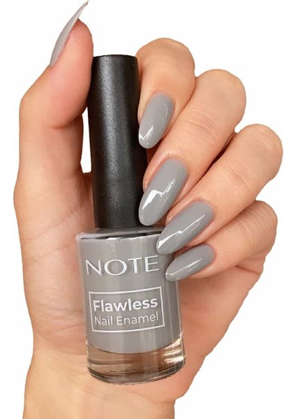 Flawless 16 Cool Vibe Gri Oje 10 ml – Tek Kat Örtücülük, Yüksek Parlaklık ve Hızlı Kuruyan Özel Fırça fırsatları