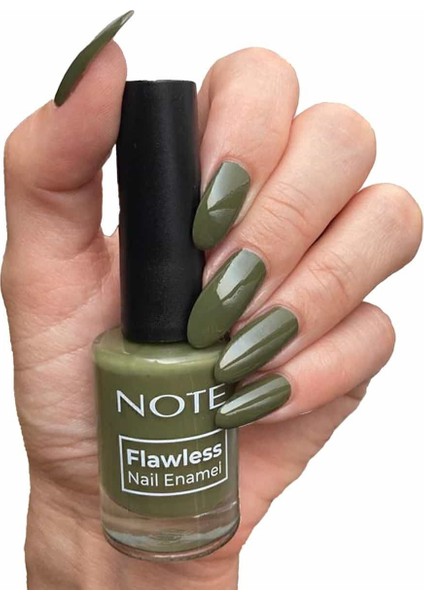 Nail Flawless 18 My Camouflage Yeşil Oje – Tek Kat Tam Örtücülük, Parlak ve Hızlı Kuruyan Formül fırsatları