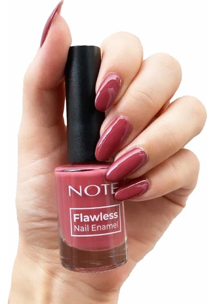 Flawless 081 Dark Rose Pembe Oje 10 ml – Tek Kat Örtücülük, Yüksek Parlaklık ve Hızlı Kuruma fırsatları