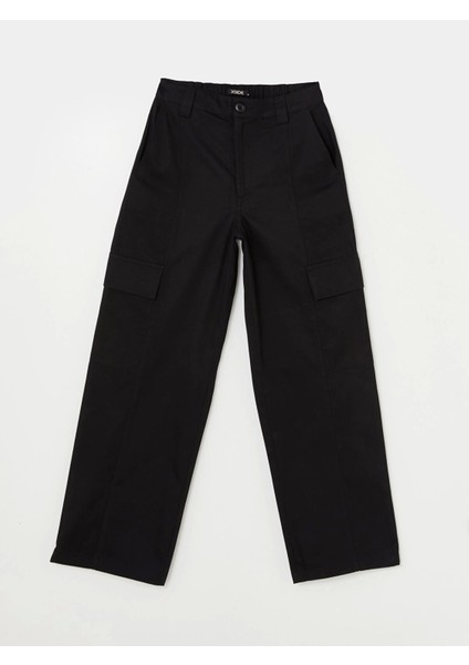 Xsıde Siyah Standart Fit Kadın Kargo Pantolon indirimleri