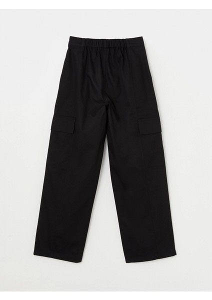 Xsıde Siyah Standart Fit Kadın Kargo Pantolon