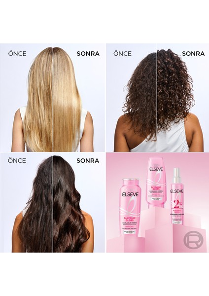 Elseve Glycolic Gloss Parlaklık Veren Bakım Şampuanı 300ML indirimleri