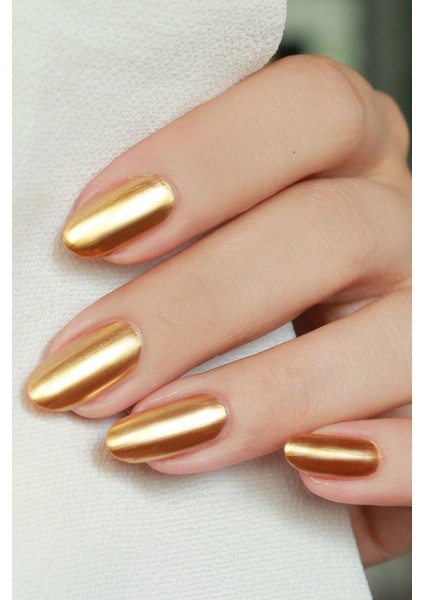 Metalik Ayna Efektli Oje Bal Köpüğü Rengi – Tek Kat Kapatıcı, Hızlı Kuruyan 11 ml Tek Şişe