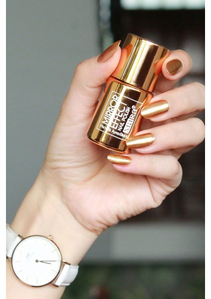 Metalik Ayna Efektli Oje Bal Köpüğü Rengi – Tek Kat Kapatıcı, Hızlı Kuruyan 11 ml Tek Şişe