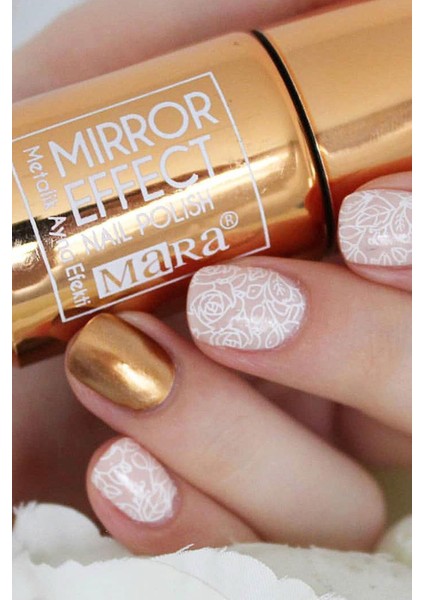 Metalik Ayna Efektli Oje Bal Köpüğü Rengi – Tek Kat Kapatıcı, Hızlı Kuruyan 11 ml Tek Şişe