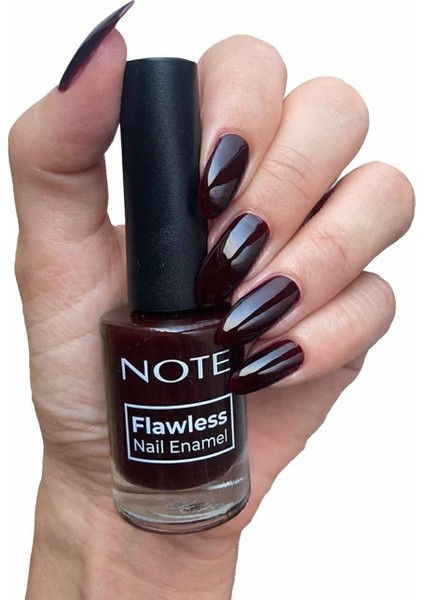 Flawless 105 Maroon Kahverengi Oje 10 ml – Tek Kat Örtücülük, Yüksek Parlaklık ve Hızlı Kuruma fırsatları