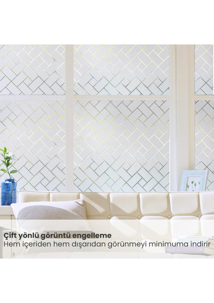 Buzlu Desenli Statik Cam Kaplama Filmi 60x100 cm – Duş Kabini ve Ofis Cam Dekorasyon Folyosu