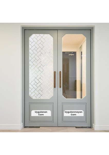 Buzlu Desenli Statik Cam Kaplama Filmi 60x100 cm – Duş Kabini ve Ofis Cam Dekorasyon Folyosu