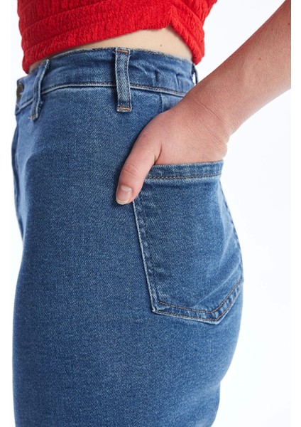 Lcw Jeans Indigo Wideleg Kadın Jean Pantolon fırsatları