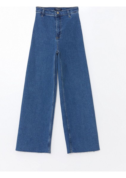 Lcw Jeans Indigo Wideleg Kadın Jean Pantolon