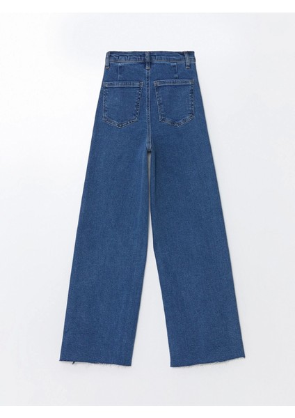 Lcw Jeans Indigo Wideleg Kadın Jean Pantolon