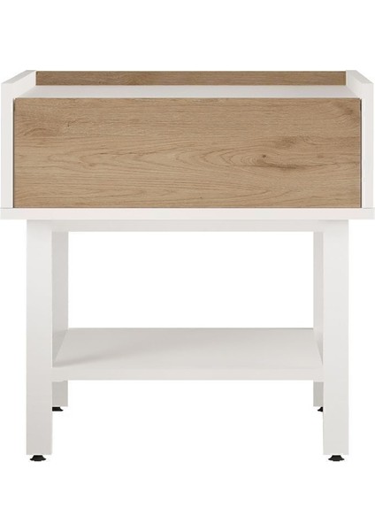 Molena Komodin Ofis Keson Çekmeceli Beyaz Metal Ayaklı Sepet-Beyaz Ma7-Sw fırsatları