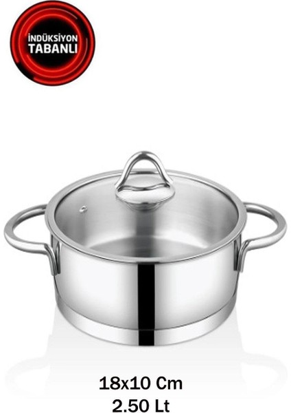 Vision 18X10 cm Indiksiyon Derin Çelik Tencere