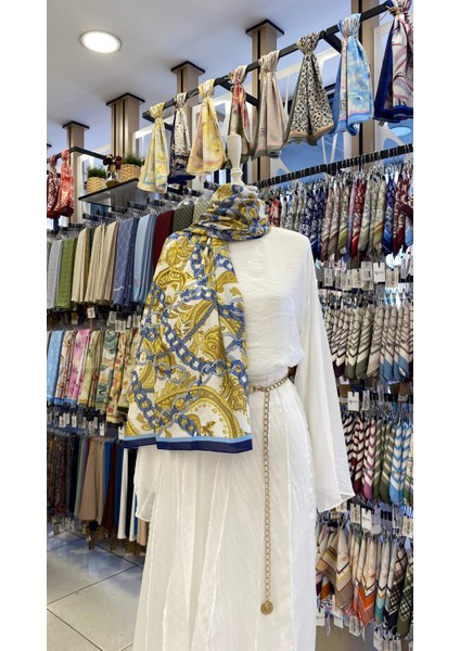 Etnik Zincir Desenli Şal