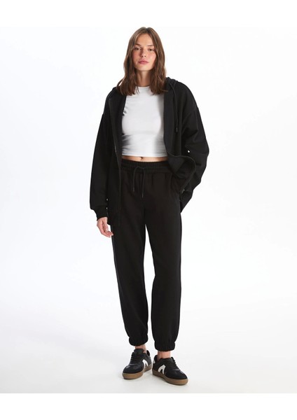 Xsıde Siyah Kadın Beli Lastikli Düz Jogger Eşofman Altı fiyatları