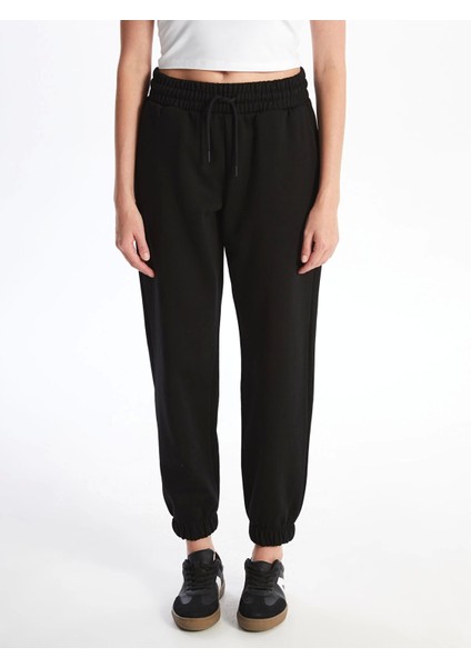 Xsıde Siyah Kadın Beli Lastikli Düz Jogger Eşofman Altı modelleri
