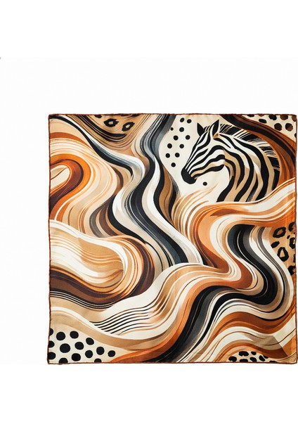 Wild Duality %100 Ipek Saten Kadın Fular fırsatları