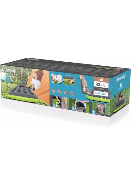 Roll & Relax Pompa Yastıklı Şişirilebilir Yatak, Tek Kişilik Xl/lo 188 x 99 x 22 cm modelleri
