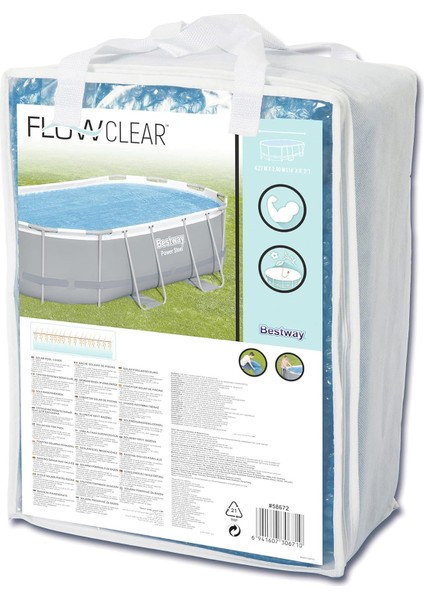 Flowclear Polietilen Solar Branda, Mavi, 394 x 210 cm fiyatları