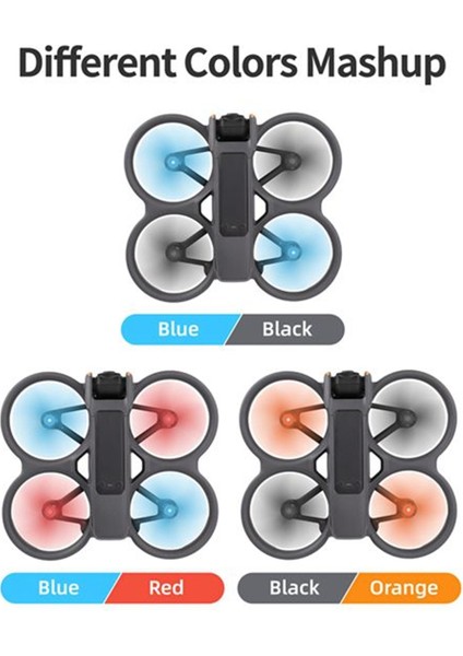 Avata 2 Pervane Için 4 Çift Pervane Bıçağı 3032S Bıçaklar Mini Hafif Drone Kanat Aksesuarları Siyah (Yurt Dışından) modelleri