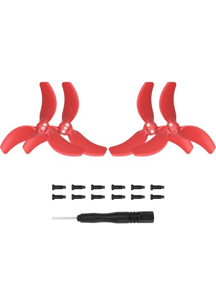 2 Çift Avata Için Pervane Bıçağı 2 Pervane 3032S Bıçaklar Mini Hafif Drone Kanat Aksesuarları, Kırmızı (Yurt Dışından)