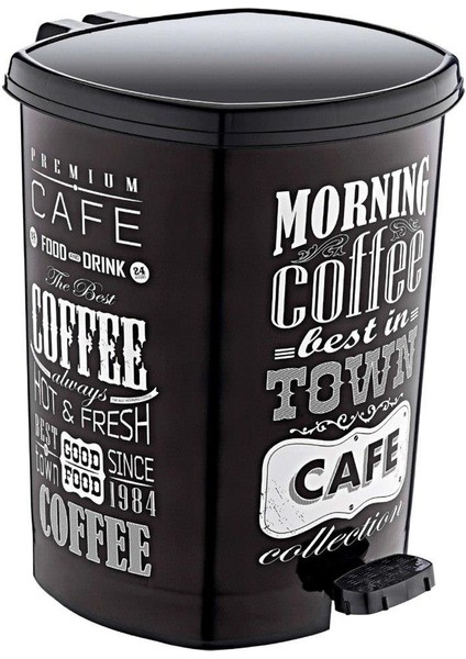 Özer 11 Lt Çöp Kovası N3 Yazılı Siyah D010-X138