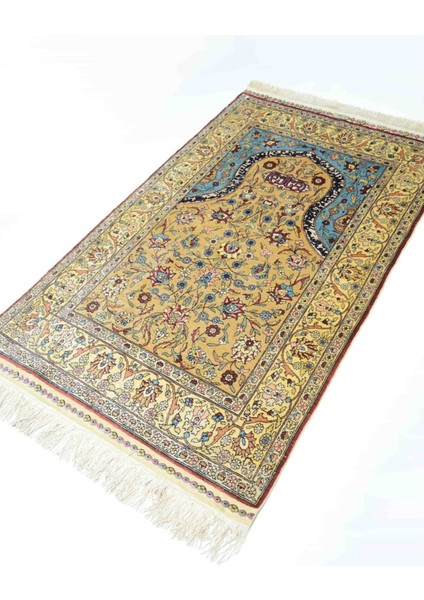 Saf Ipekten El Dokuma Mihraplı Seccade Kayseri Halısı 81X138 cm (1.12 M²) modelleri
