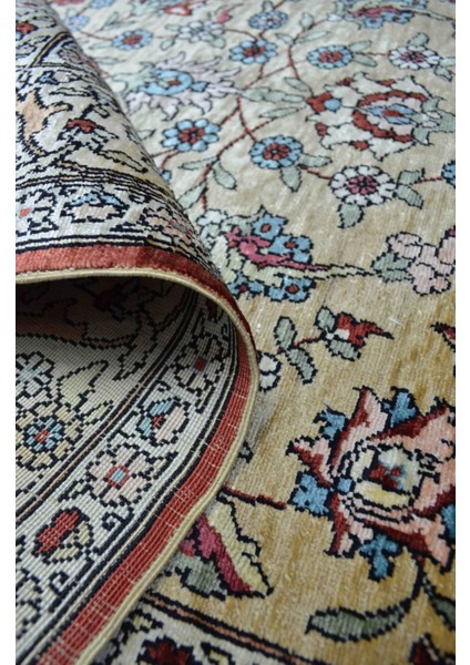 Saf Ipekten El Dokuma Mihraplı Seccade Kayseri Halısı 81X138 cm (1.12 M²)