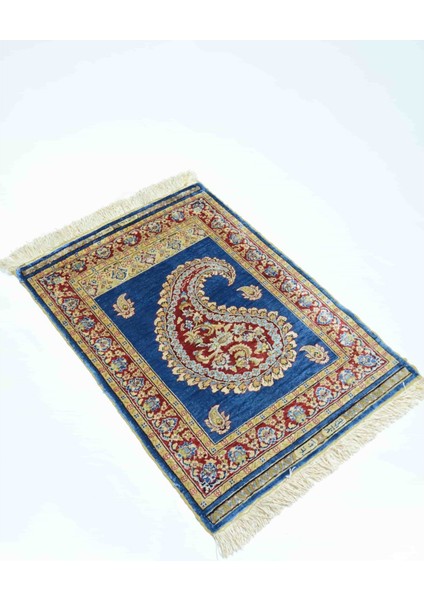 Saf Ipekten El Dokuma Şal Desenli Kayseri Halısı 51X71 cm (0.36 M²) modelleri