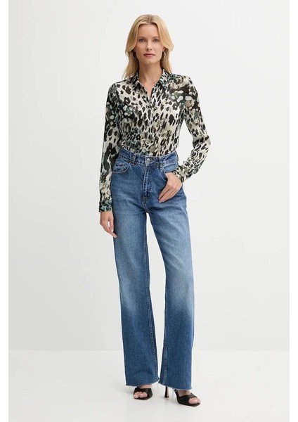 Clouis Kadın Çok Renkli Relaxed Fit Gömlek W5YH0XWDW82-PJ1R