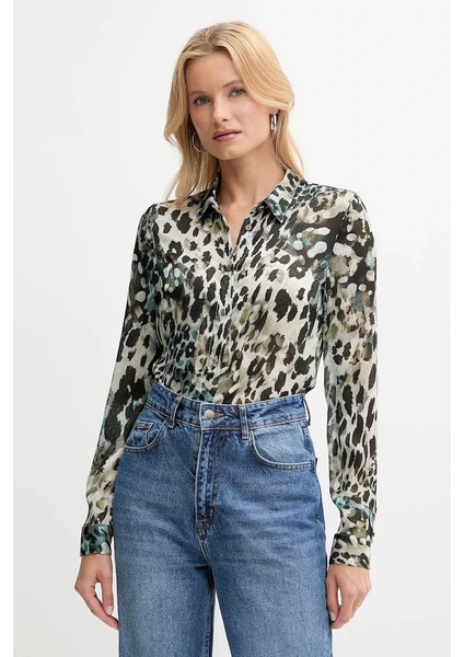 Clouis Kadın Çok Renkli Relaxed Fit Gömlek W5YH0XWDW82-PJ1R fiyatları