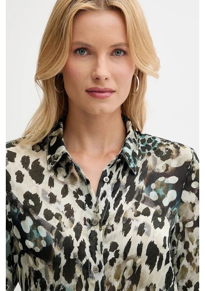 Clouis Kadın Çok Renkli Relaxed Fit Gömlek W5YH0XWDW82-PJ1R modelleri