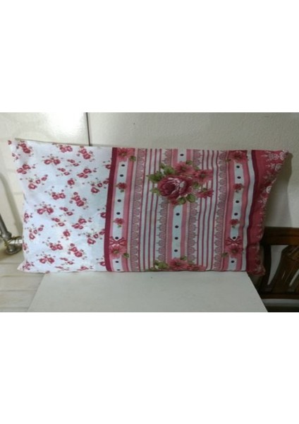 Yastık Kılıfı 2 Adet Pembe Yeşil Beyaz (48X65)KALITELI Kullanışlı Şık Güzel