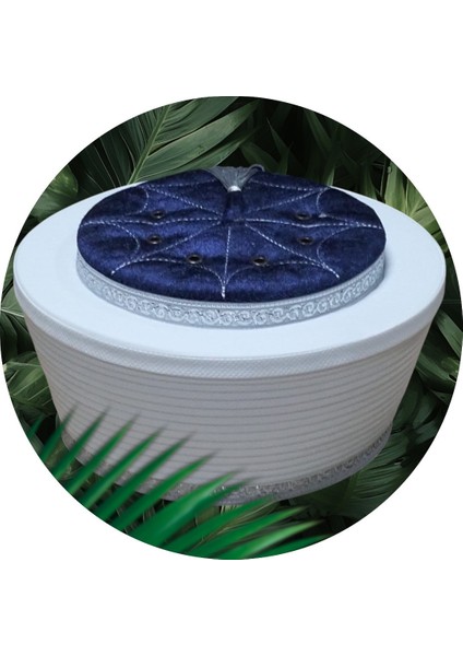 Lüks Lacivert Başkan Sarık Cami Sarığı Imam Sarığı S081