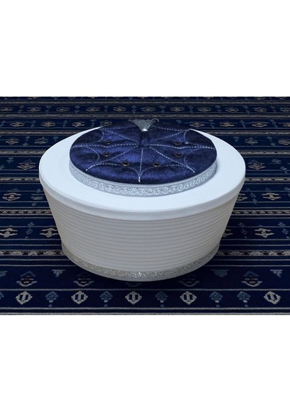 Lüks Lacivert Başkan Sarık Cami Sarığı Imam Sarığı S081 fırsatları