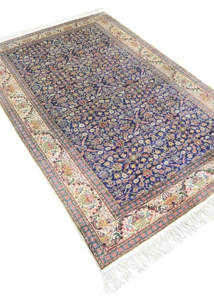 Saf Ipekten El Dokuma Yedi Dağın Çiçeği Desenli Kayseri Halısı 119X176 cm (2.09 M²) modelleri