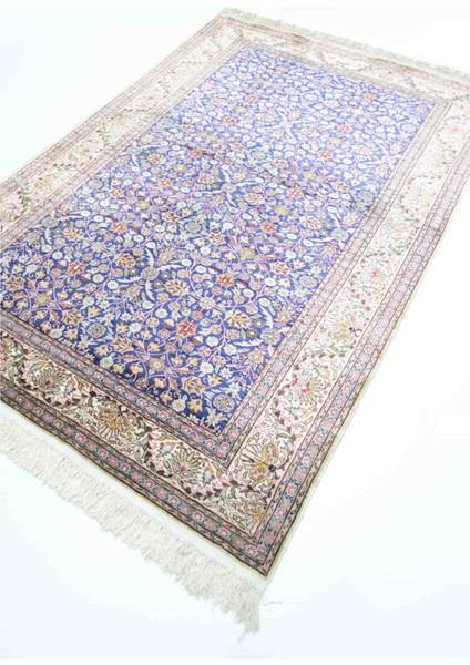 Saf Ipekten El Dokuma Yedi Dağın Çiçeği Desenli Kayseri Halısı 119X176 cm (2.09 M²) fırsatları