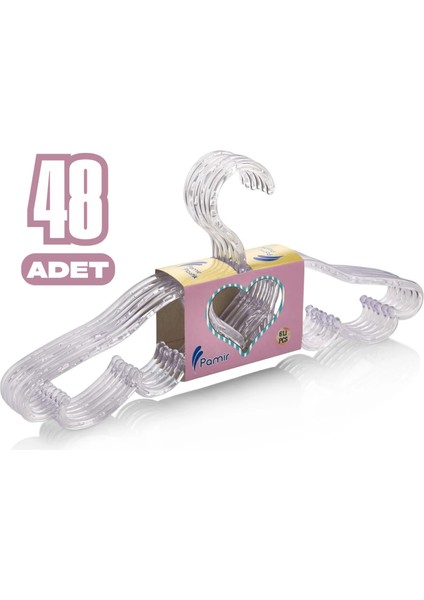 48 Adet Melek Kristal Askı Elbise Askısı