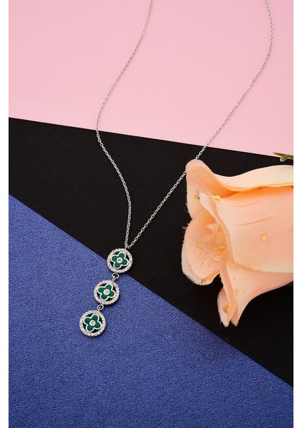 925 Ayar Gümüş Çiçek Dizisi Kolye - 23176201 modelleri