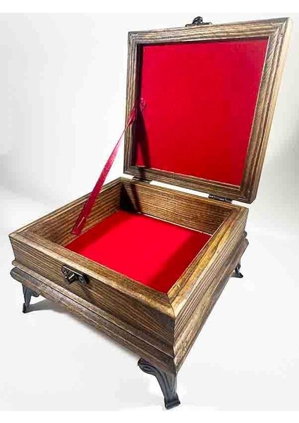 Şam Tarzı Çiçek Motifli Ahşap Takı Kutusu fiyatları