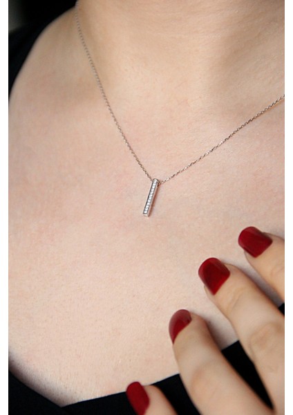 925 Ayar Gümüş I Harfi Kolye - 23089902 fiyatları