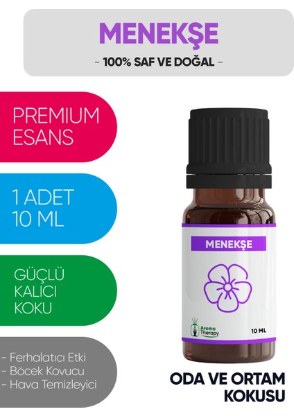 Menekşe Esansiyel Koku Yağı Buhardanlık Yağı Difüzör Esansı Hobi Esans Ortam Oda Kokusu 10 ml