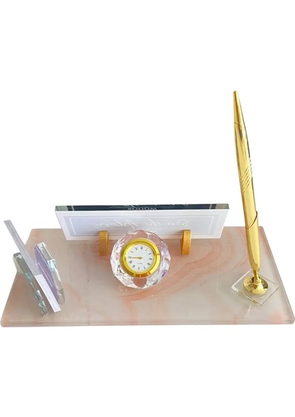 Kişiye Özel Premium Yüksek Kalite Uv Baskılı Kristal Masa Isimliği