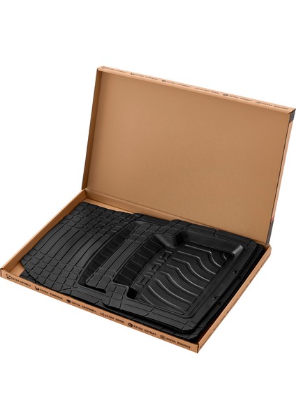 Bütün Araçlara Uyumlu Universal Araç Paspas 5 Parça Tam Set 3D Derin Havuzlu(5 Renk Opsiyonlu)